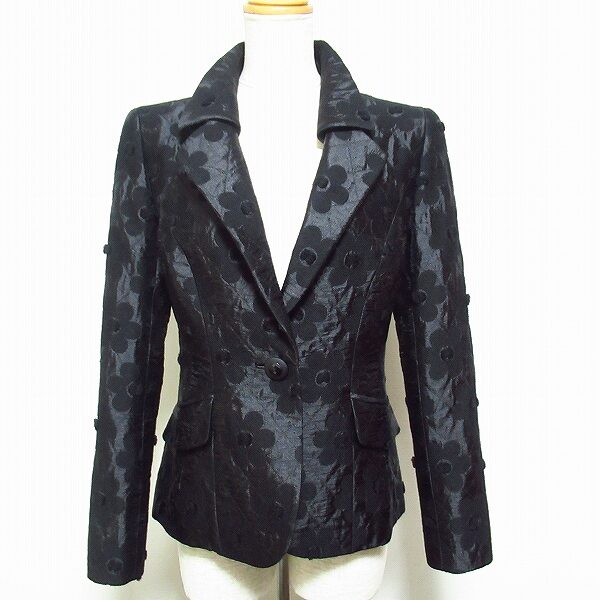 ギンザマギーのジャケットを買取しました！黒と花柄のバランスがクール