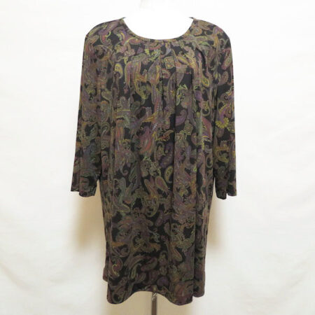 落ち着いた色味のペイズリー柄チュニックを買取！レリアンの大きめサイズアイテム