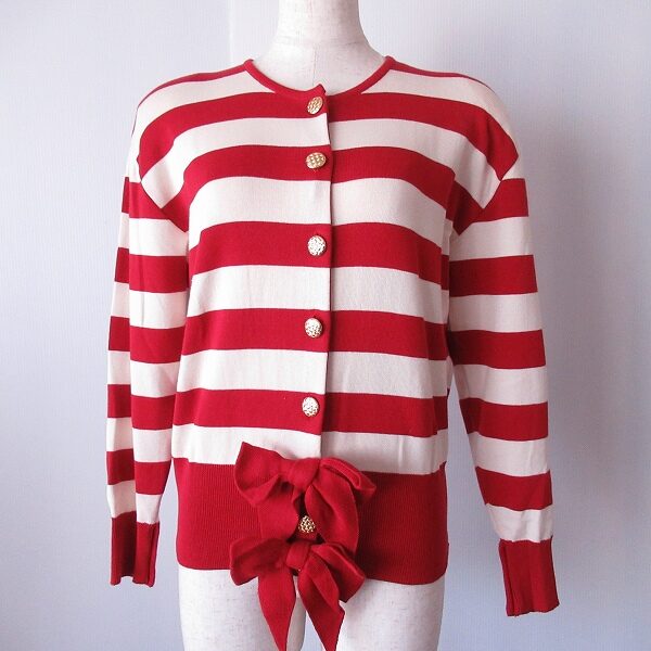 インゲボルグのカーディガンを買取しました！赤×クリーム色が可愛い