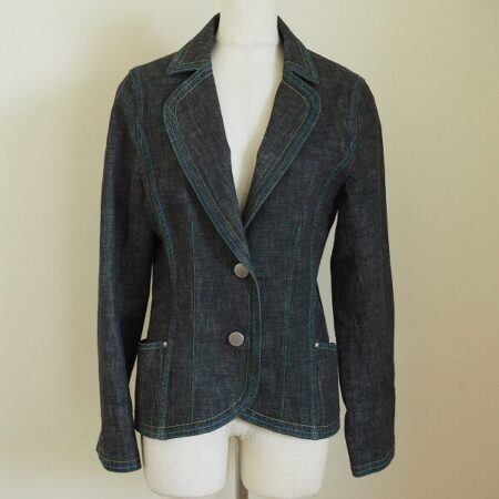 デニム素材なのに色っぽい！ハナエモリのジャケットを買取しました