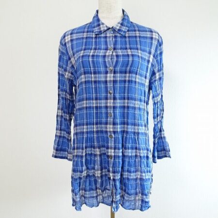 はっきりそして涼やかなチェック！マドモアゼルノンノン シャツを買取しました