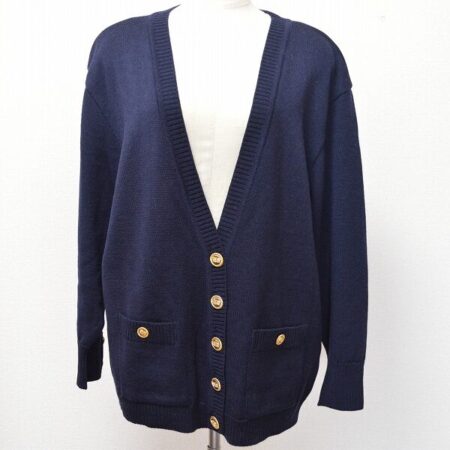 レリアンのカーディガンを買取しました！紺と金のバランスがいい