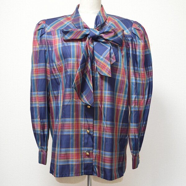 ボウタイ×チェックが可愛い レリアンのブラウスを買取しました