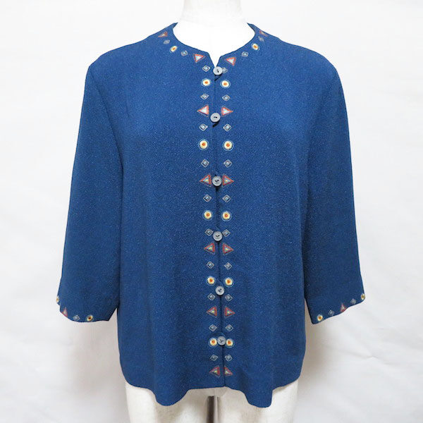 三年坂の青ブラウスを出張買取いたしました