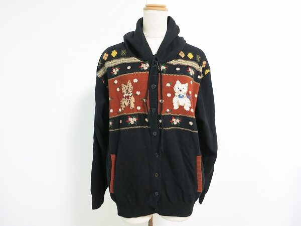 テリアの可愛さに見惚れる ピンクハウスのカーディガンを買取しました