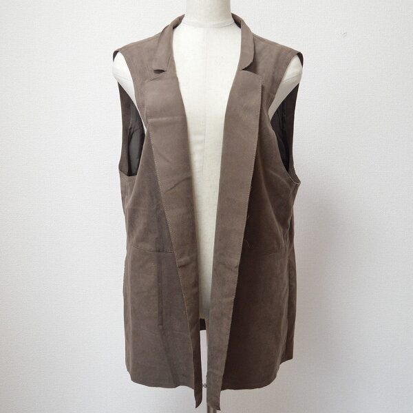 スエード調でカッコ良さも出せる レリアンのジレを買取しました！