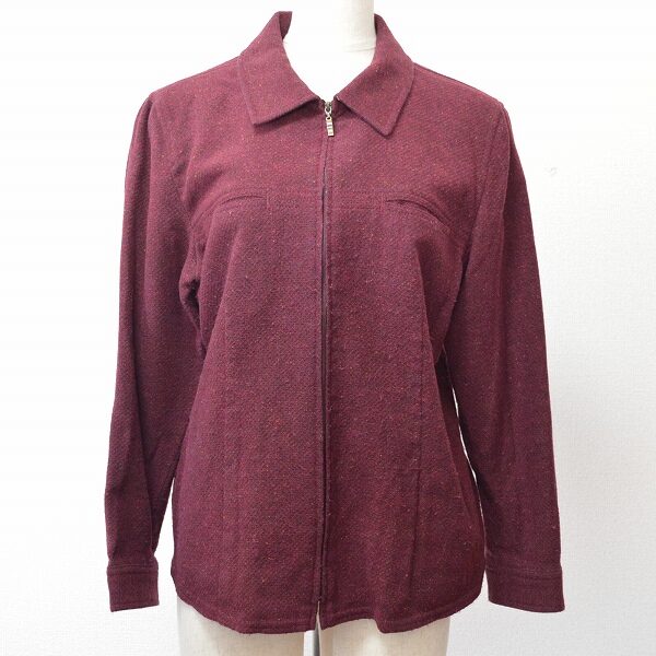 えんじの色味も綺麗なレリアンのジャケットを買取しました