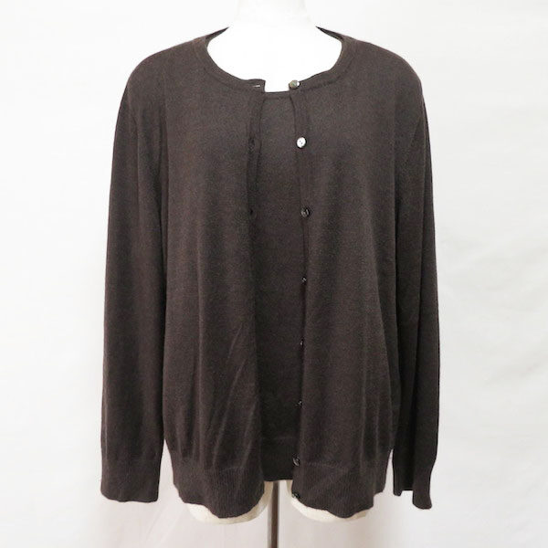 レリアンの焦げ茶 アンサンブルを買取しました！