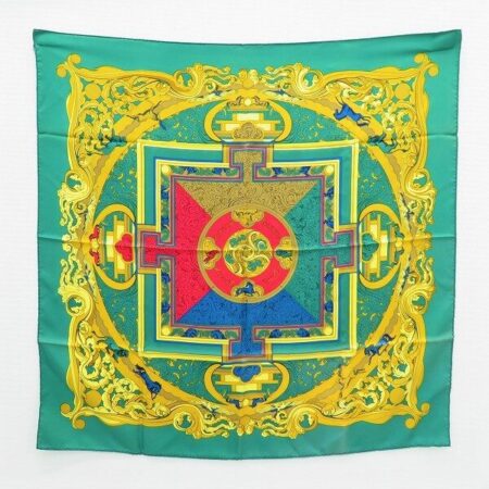 鮮やかなグリーンが貴重！エルメスのスカーフを買取しました