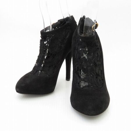 DOLCE&GABBANA  38 黒 レザー スエードのパンプスを買取しました