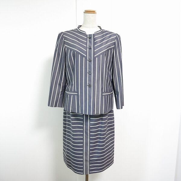 グレー×白のストライプがかっこいい｜ジュンアシダのセットアップを買取しました