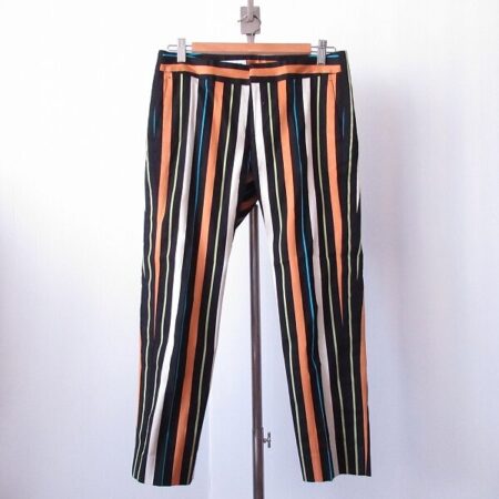 オレンジ×ストライプが素敵なアクアスキュータムのパンツ