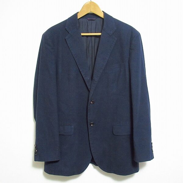 上品さ感じるパパスの紺色ジャケットを買取させて頂きました