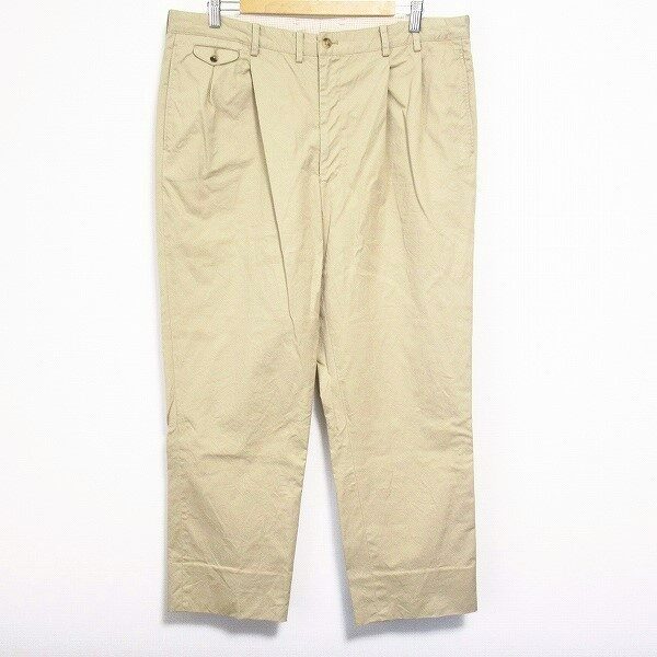 控えめだけどお洒落なパパスのベージュパンツを買取させて頂きました