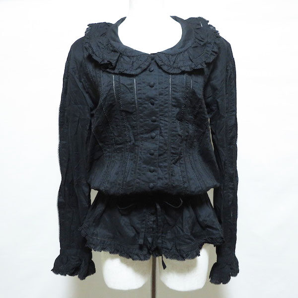 ピンクハウスの大人可愛い黒ブラウスを買取させて頂きました