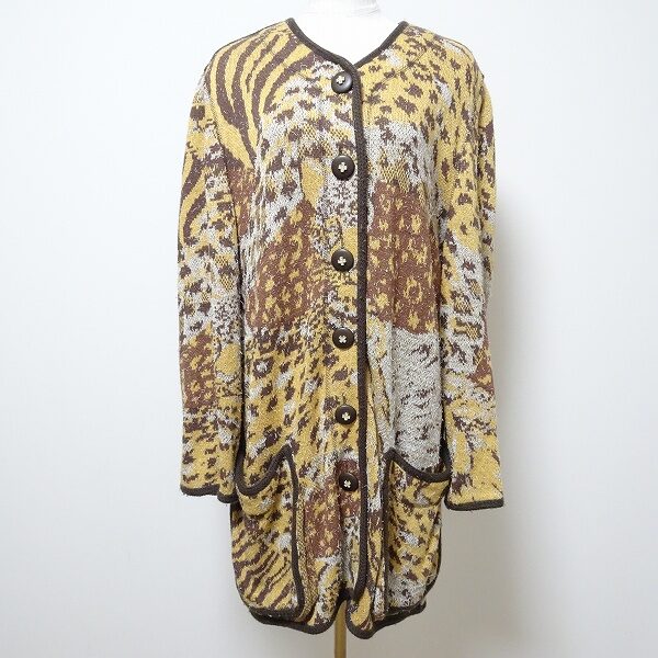 豪華なアニマル柄 伊太利屋のカーディガンを買取しました