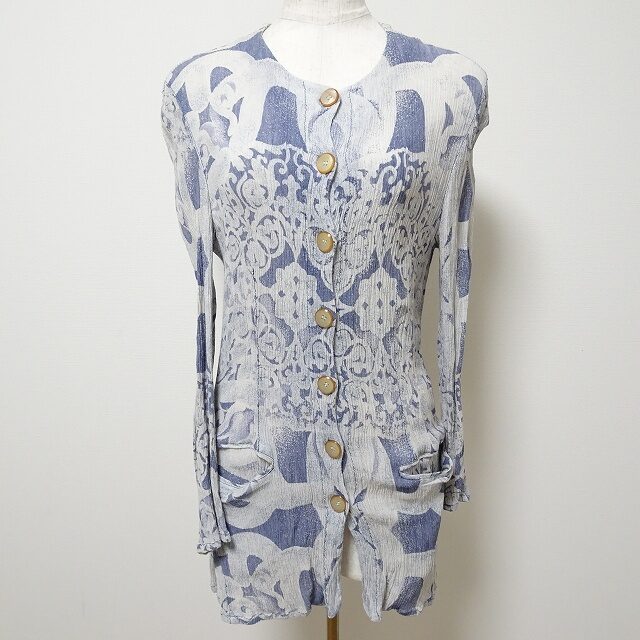 伊太利屋のカーディガンを買取しました！シワ加工が綺麗