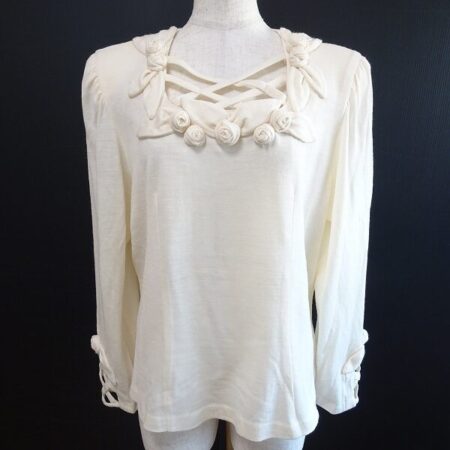 ノンノンドールのカットソーを買取しました！アイボリー×バラモチーフ