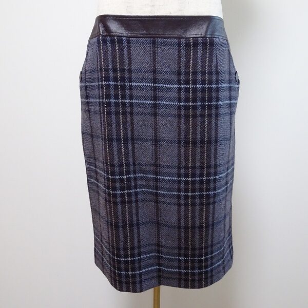 レリアンのスカートを買取しました！地味すぎない落ち着きのチェック