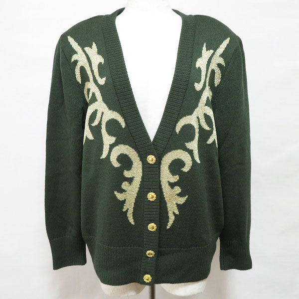 レリアンのカーディガンを買取しました！豪華な模様に目を奪われる