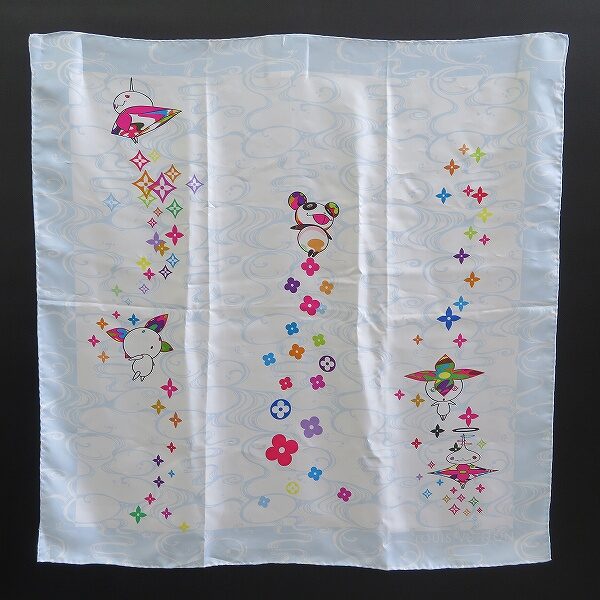 【ルイヴィトン スカーフを買取しました】村上隆 フラワーハットマン プティパンダ オニオンヘッド