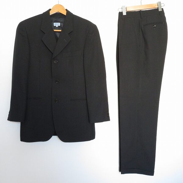 ケンゾー 黒系 シングルスーツを出張買取しました