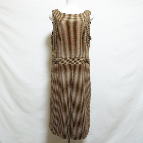 細かいチェックが上品×おしゃれ レリアンのワンピースを買取しました