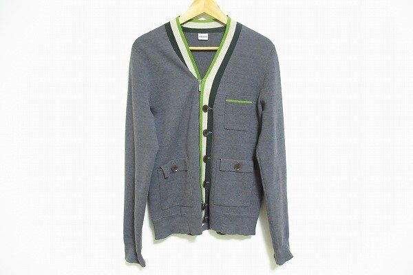 グレーと緑のコラボがいい ケンゾーのカーディガンを買取しました！