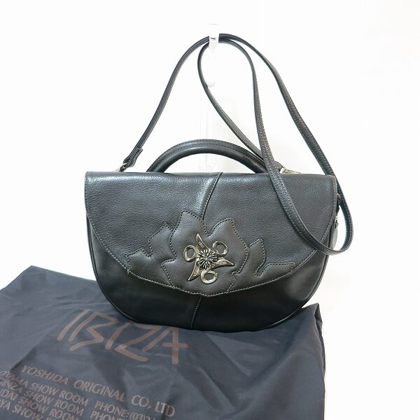 斜め掛けも出来て嬉しい イビザのハンドバッグを買取しました