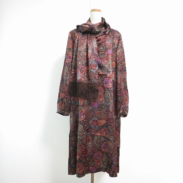 心落ち着くペイズリー柄×レリアン ワンピースを買取しました