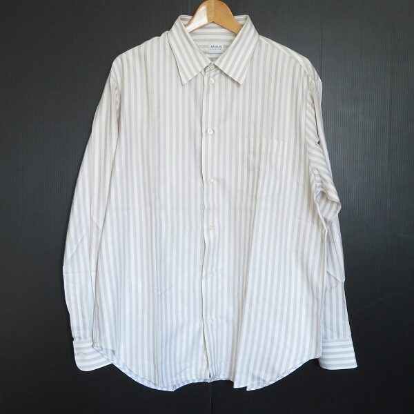 スマートに爽やかに決まる アルマーニコレツィオーニの長袖シャツを買取しました