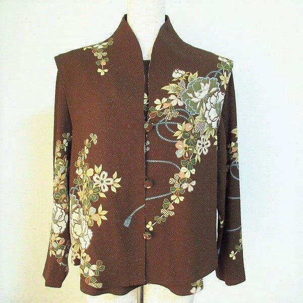 詩仙堂の花柄アンサンブル （ベスト ジレ カットソー）を買取させて頂きました