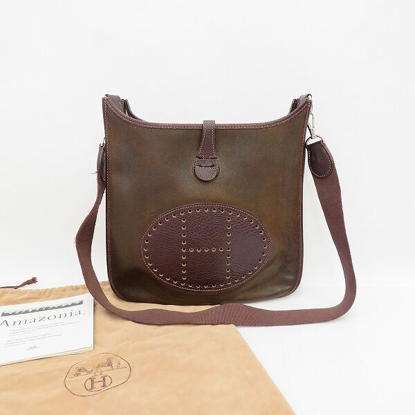 【エルメス】ショルダーバッグを買取しました！ダークブラウンがしなやか