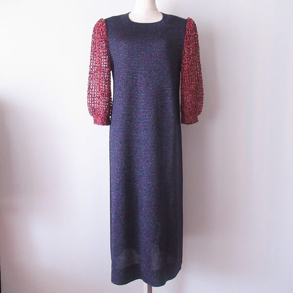 斉藤都世子のワンピースを買取しました！紫とかぎ編みが可愛い