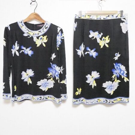 浮き出るようなお花が綺麗 レオナールのセットアップを買取しました