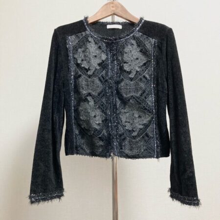 コーザノストラのカーディガンを買取しました！黒×スパンコールで豪勢に