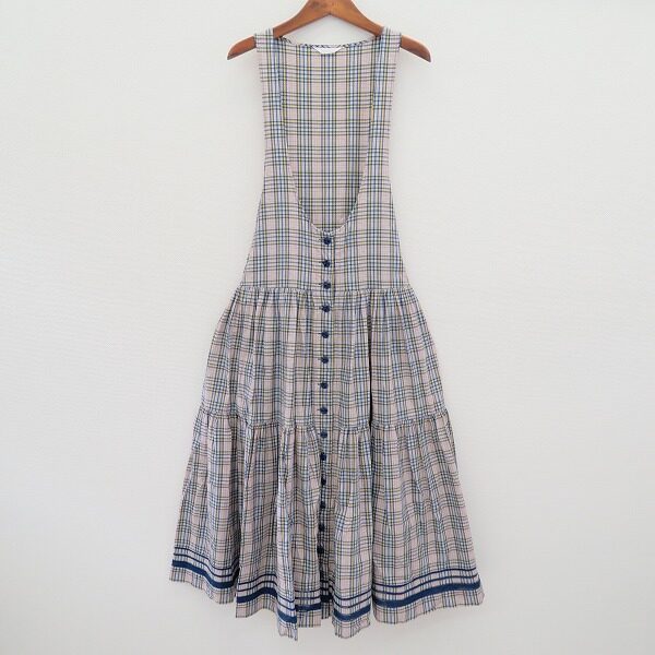 細かいチェックが繊細 ピンクハウスのワンピースを買取しました
