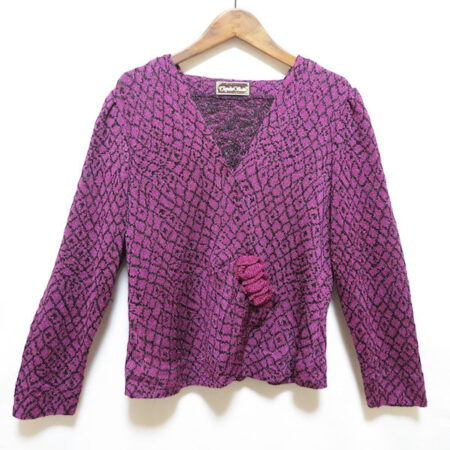 鮮やかピンクで優雅さも出せる 斉藤都世子のカーディガンを買取しました！