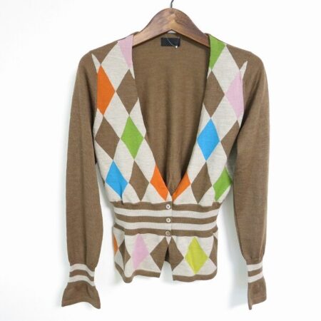 元気なアーガイルが可愛い ポールスミスブラックのカーディガンを買取しました