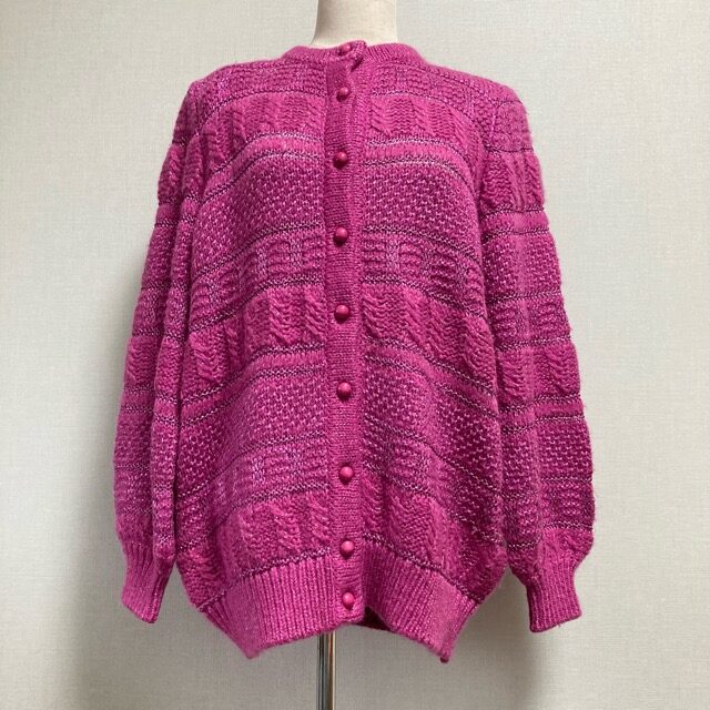 ラメ糸で繊細 クリスチャンディオールのカーディガンを買取しました