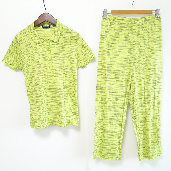 気合も入る黄緑色が綺麗 ミッソーニ インティモのセットアップを買取しました