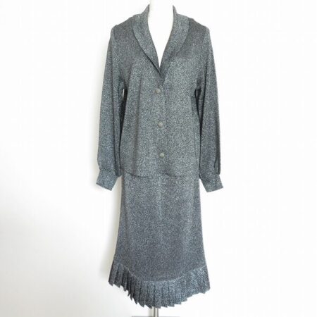 シルバー×ラメが優雅 斉藤都世子のツーピースを買取しました