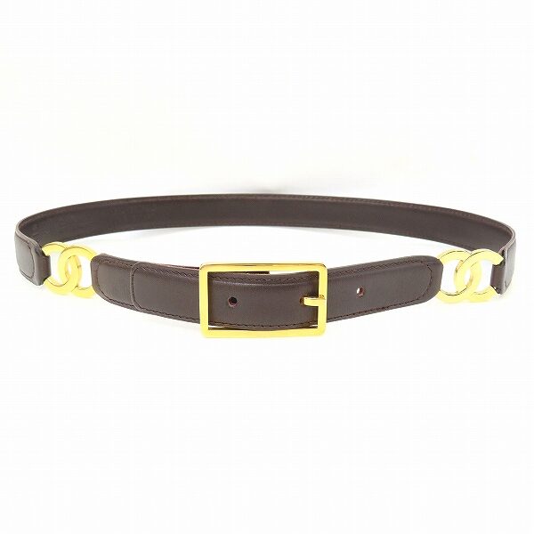 こげ茶とゴールドのバランスが最強 シャネルのベルトを買取しました