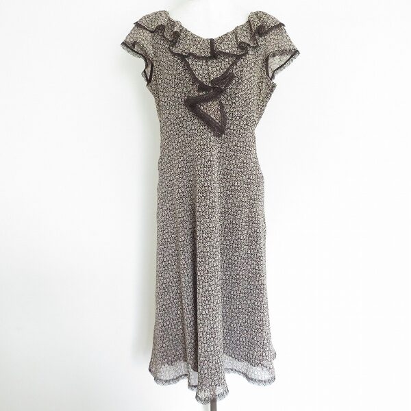 フリルと花柄のバランスが絶妙!エムズグレイシーのワンピースを買取しました