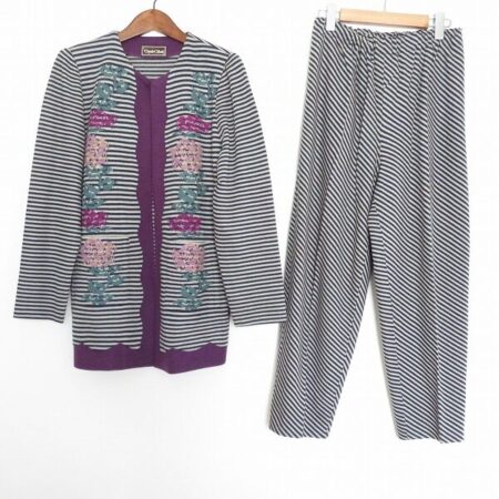 斉藤都世子のセットアップを買取しました｜ボーダーと花の組み合わせがグー！