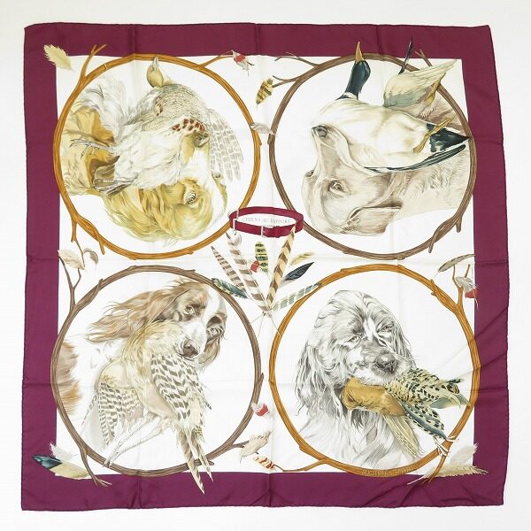 本物のような野生さ溢れる エルメスのスカーフを買取しました