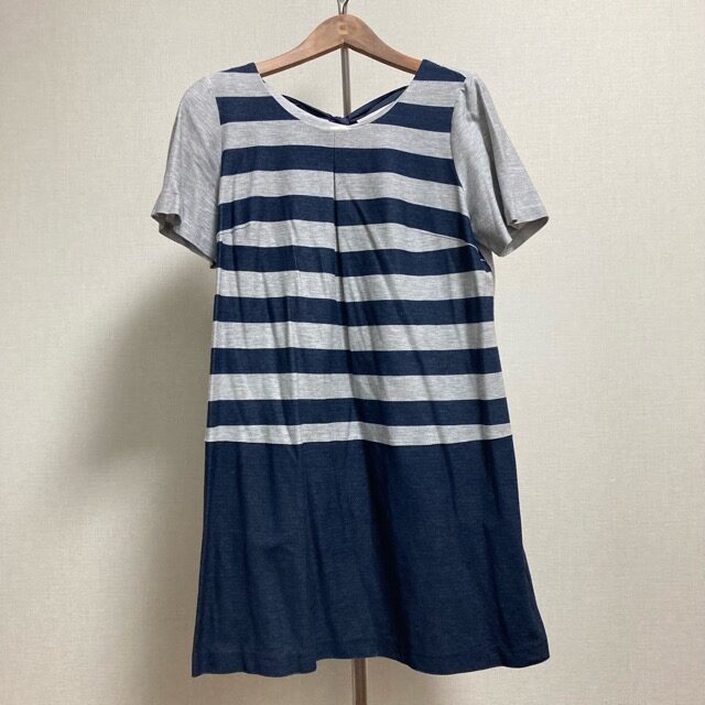 デニム風 切り替えがさわやか ローズティアラのワンピースを買取しました