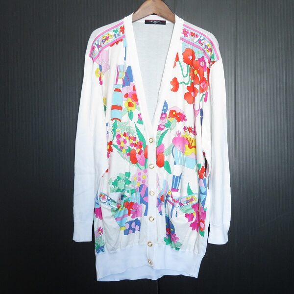 アクセントとして羽織るのもあり レオナールのカーディガンを買取しました