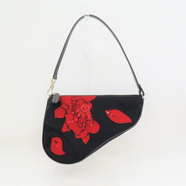 クリスチャンディオールのバラ サドルバッグを買取しました！