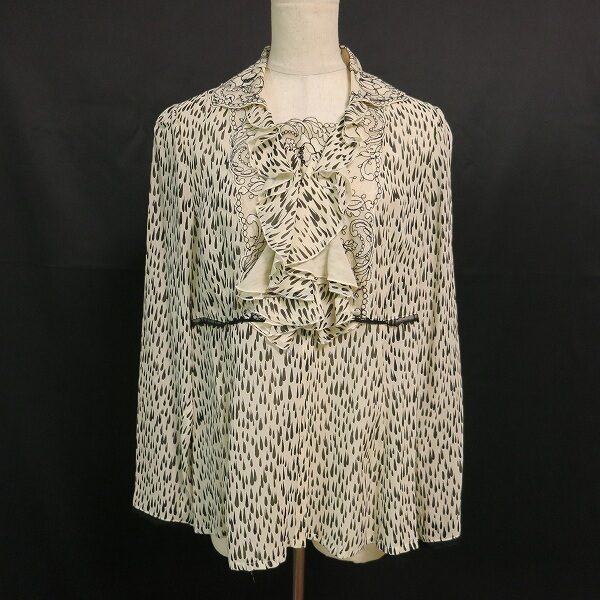 くっきりした柄とレース具合がマッチ インポートロッサのブラウスを買取しました